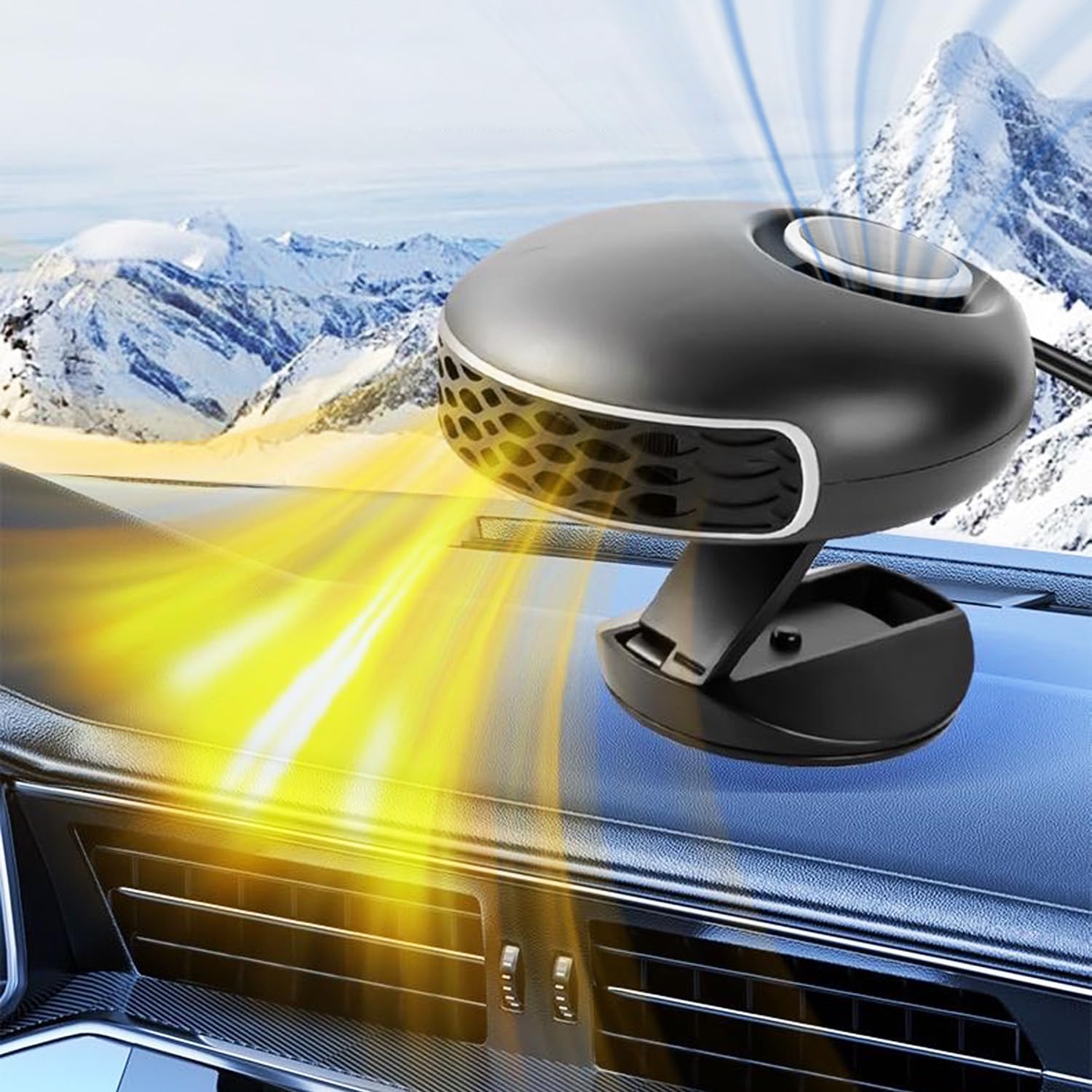 12 Volt Portable Car Heater & Defroster Dual Heat & Fan