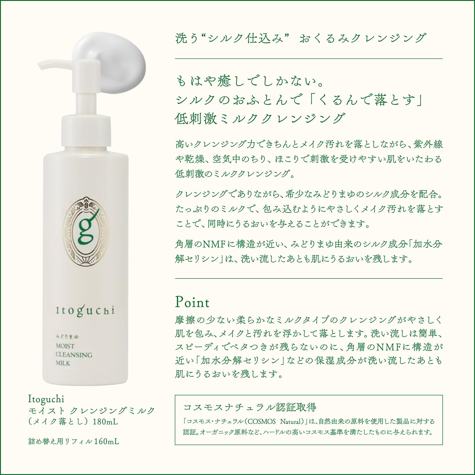 Amazon.co.jp: Itoguchi Midori Mayu Moist Cleansing Milk, Refill