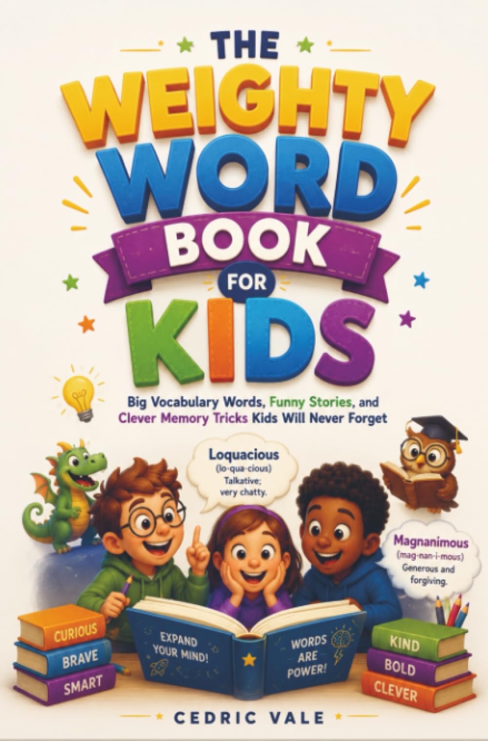 THE WEIGHTY WORD BOOK FOR KIDS: Big Vocabulary Words, Funny Stories, and Clever Memory Tricks Kids Will Never Forget