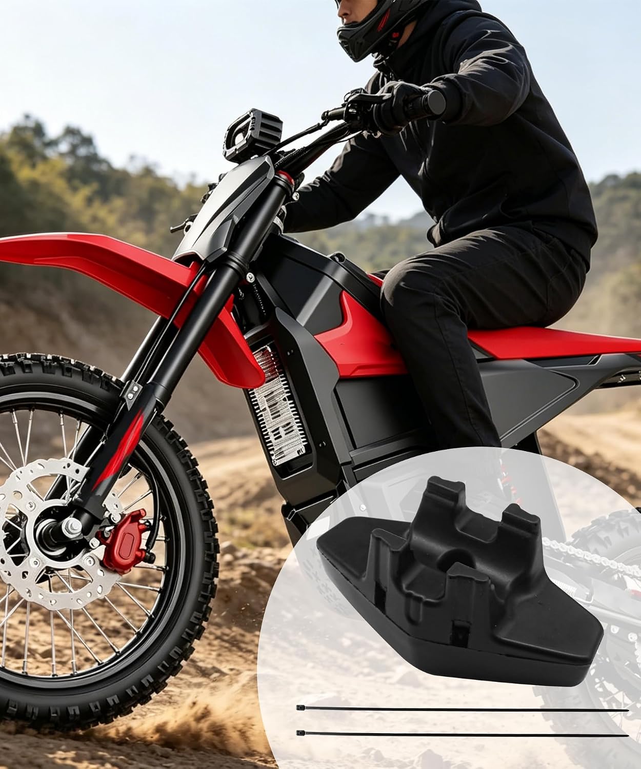 Ebike Handlebar Pad Chest Sponge Pad Compatible With Yozma IN10 Electric Dirt Bike Accessories
