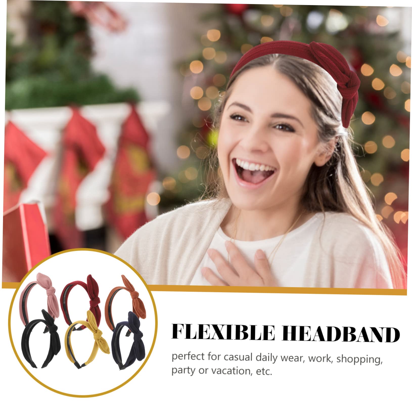 BESTYASH 6pezzi Cerchietto Per Donna Fascia Larga Per in Accessori Autunnali Adatto Per Feste Lavoro e Scuola