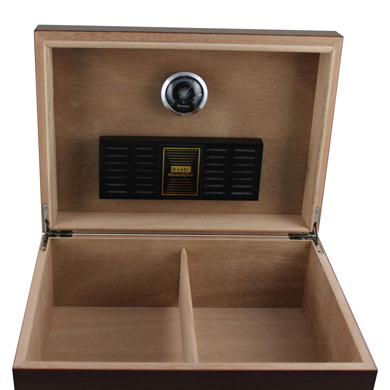 EGOIST - Humidor Cofanetto Premium I Sistema Di Umidificazione Con Igrometro I Accessorio Per Sigari In Legno I Capacità 40 Sigari I Elegante- Marrone