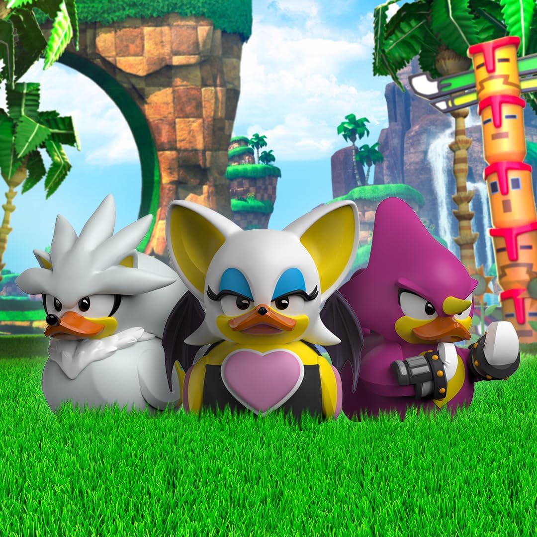 TUBBZ First Edition Espio The Chameleon Collectible Vinyl Rubber Duck Figure - Official Sonic The Hedgehog Merchandise - Action TV, Film & Video Games