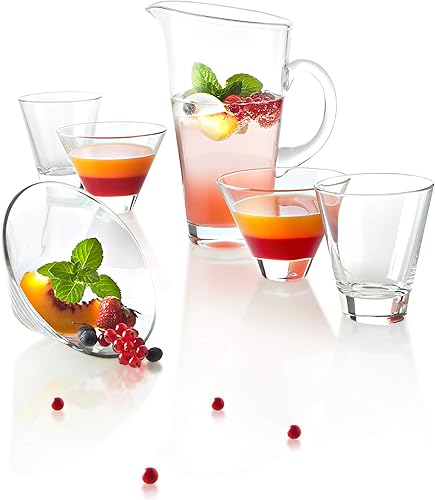 Miniatura 3 de Barski Vaso Martini - Vasos de cóctel sin tallo - Juego de 6-11 oz de calidad europea - Cóctel sin tallo - Martinis - 11 onzas - Hecho en Europa