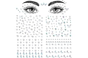 4 Sheets Face Gems Stickers Diamantes Para Maquillaje De Ojos