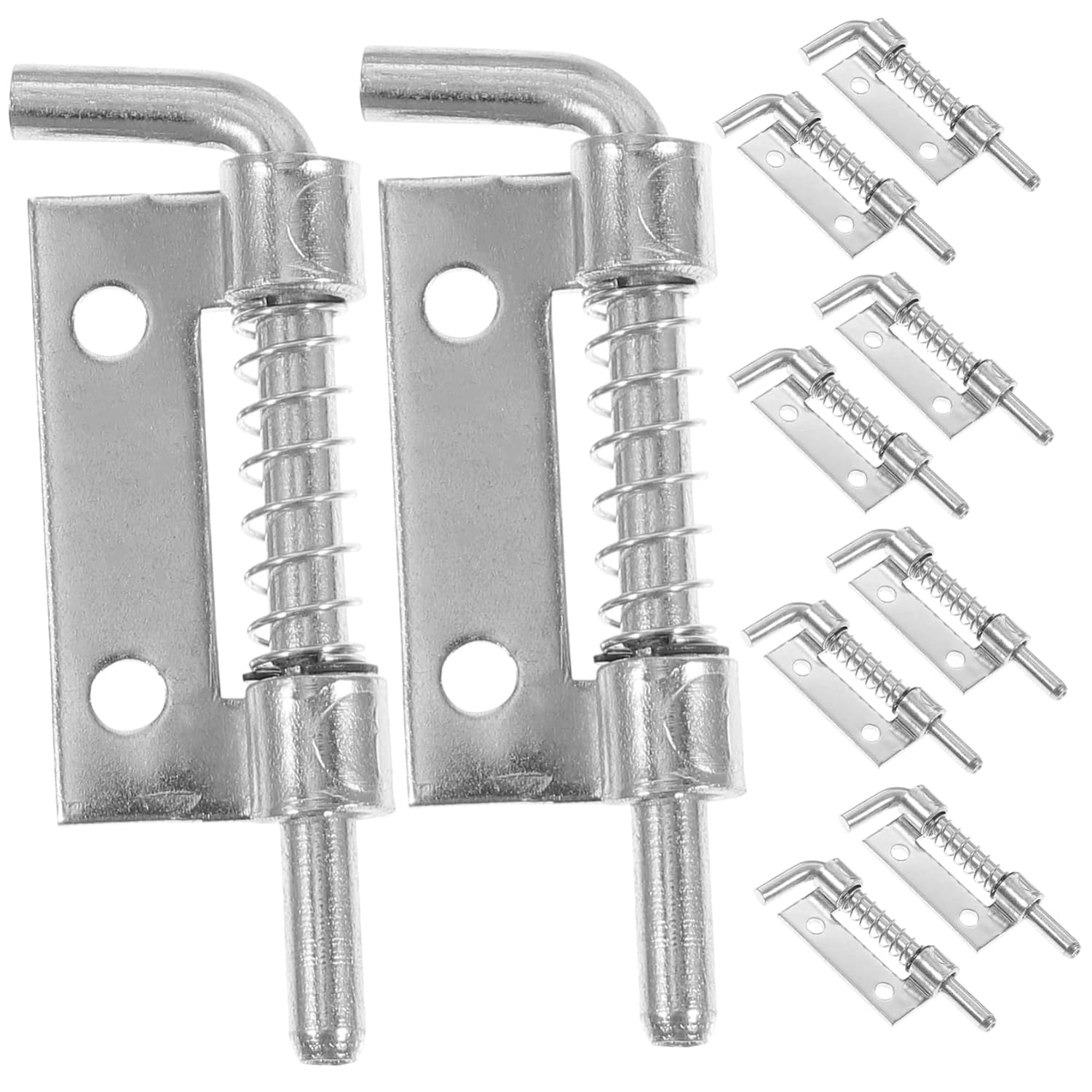 Veemoon 10pcs Spring Latch Spring Loaded Bolt Door Lock Locks for Doors