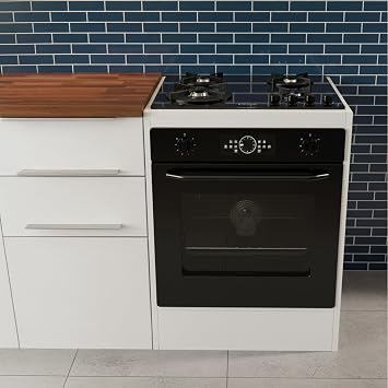 PIKAS Safir Beyaz Ankastre F r n Dolab    60 cm Uyumlu, Modern Mutfak Alt Mod l