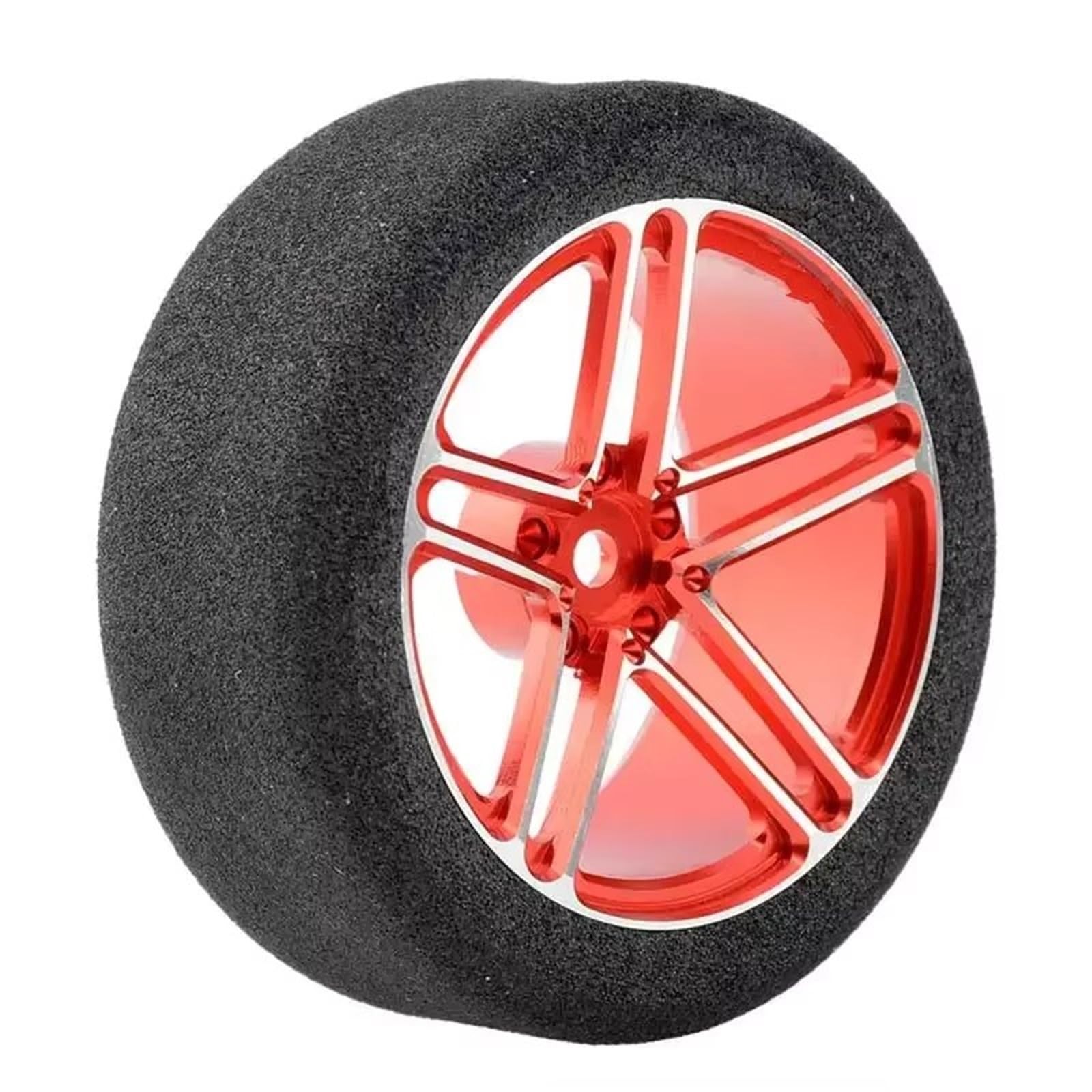 RC Pneus Jante Compatible avec HSP pour HPI pour Route pour Voiture De Course pour Modèle À L'échelle 1/10 Pneus Et Jantes en Éponge avec Décalage De 3 Mm Et Hexagone De 12 Mm