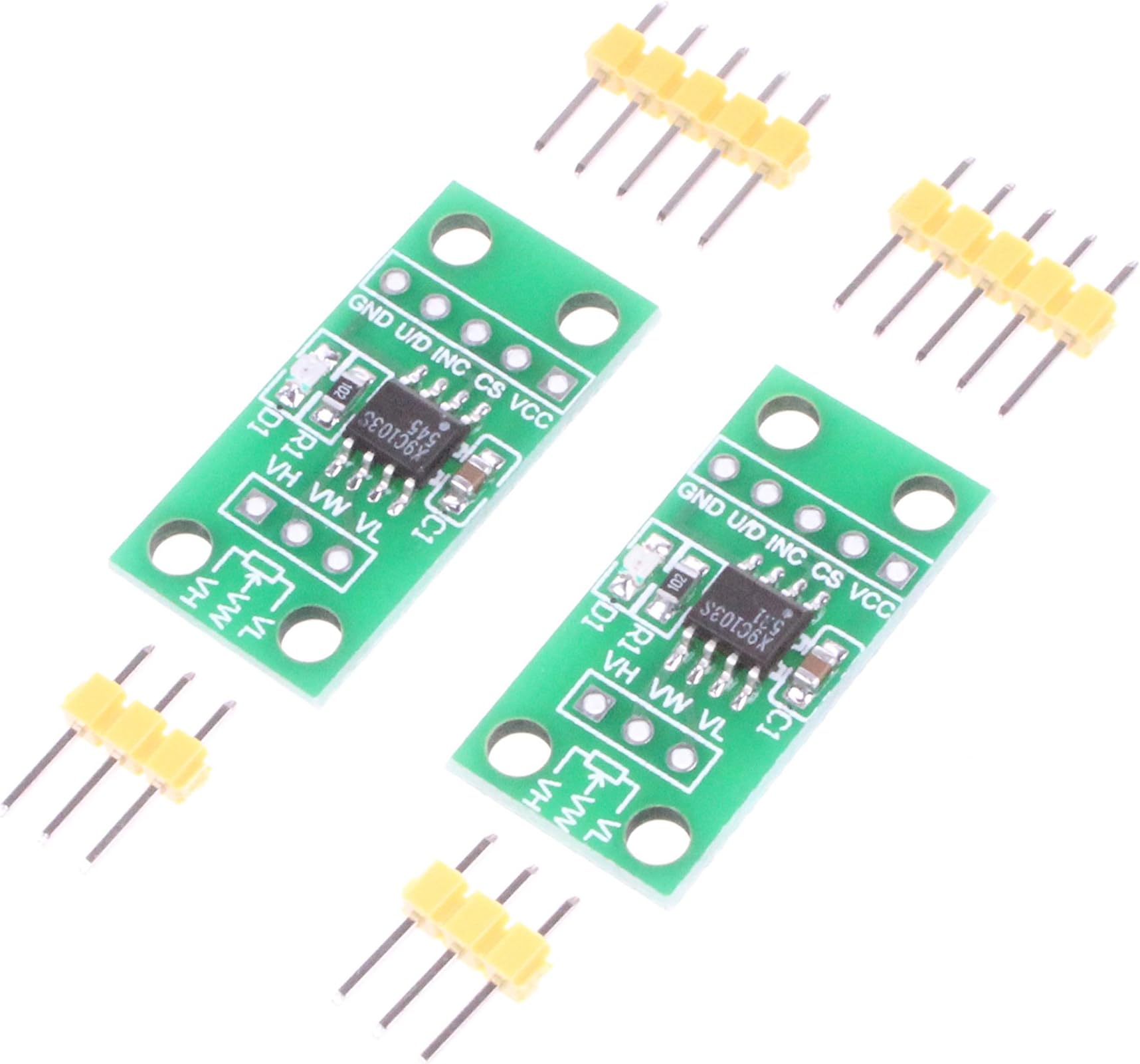NOYITO 3V 5V 10K X9C103S Digital Potentiometer Module 100 Taps Digital Potentiometer Adjusting Bridge Balance Sensor Module with ESD Protection (Pack of 2)