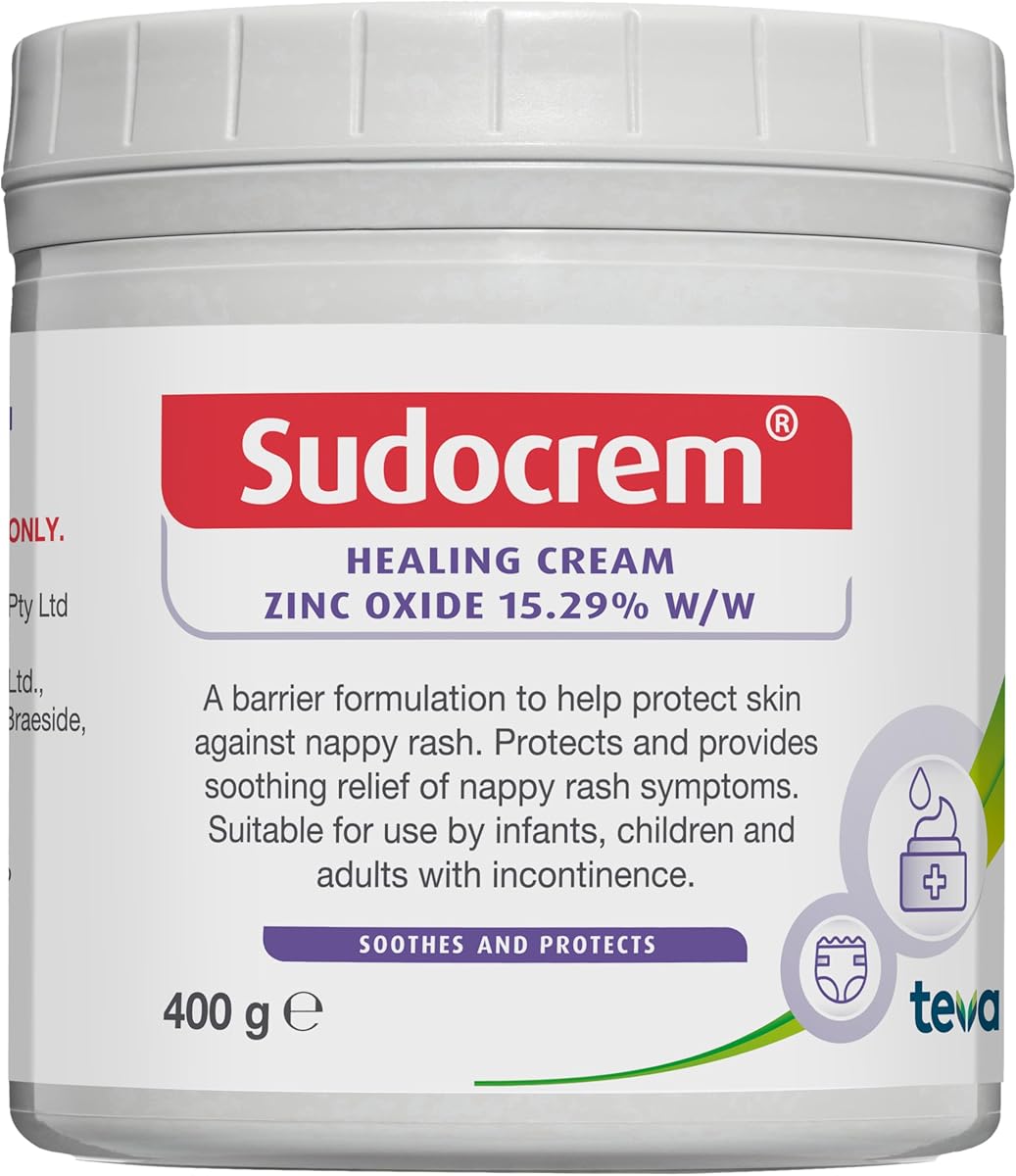 SUDOCREM - Healing Cream ; Soothes and Protects against Nappy Rash ; 400g