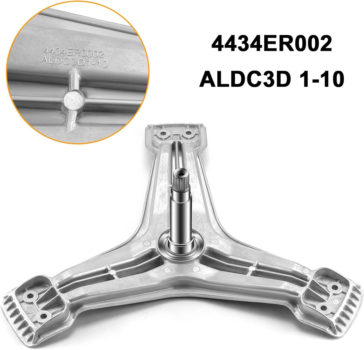 4434ER0002D 4434ER0002A Washer Spinner Support Replacement by AMI PARTS - Fits for L.G Washing Machine Replace Rear Drum Support Spider 4434ER0002B 4434ER0002E AP5592038