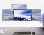 VIVO Black Single Monitor Wall Mount for 17 to 32 inch Screens, MOUNT-G100B | Premium Aluminum Monitor Mount, Pneumatic Adjustable Arm, Maximum VESA 100x100, Holds 15.4 lbs