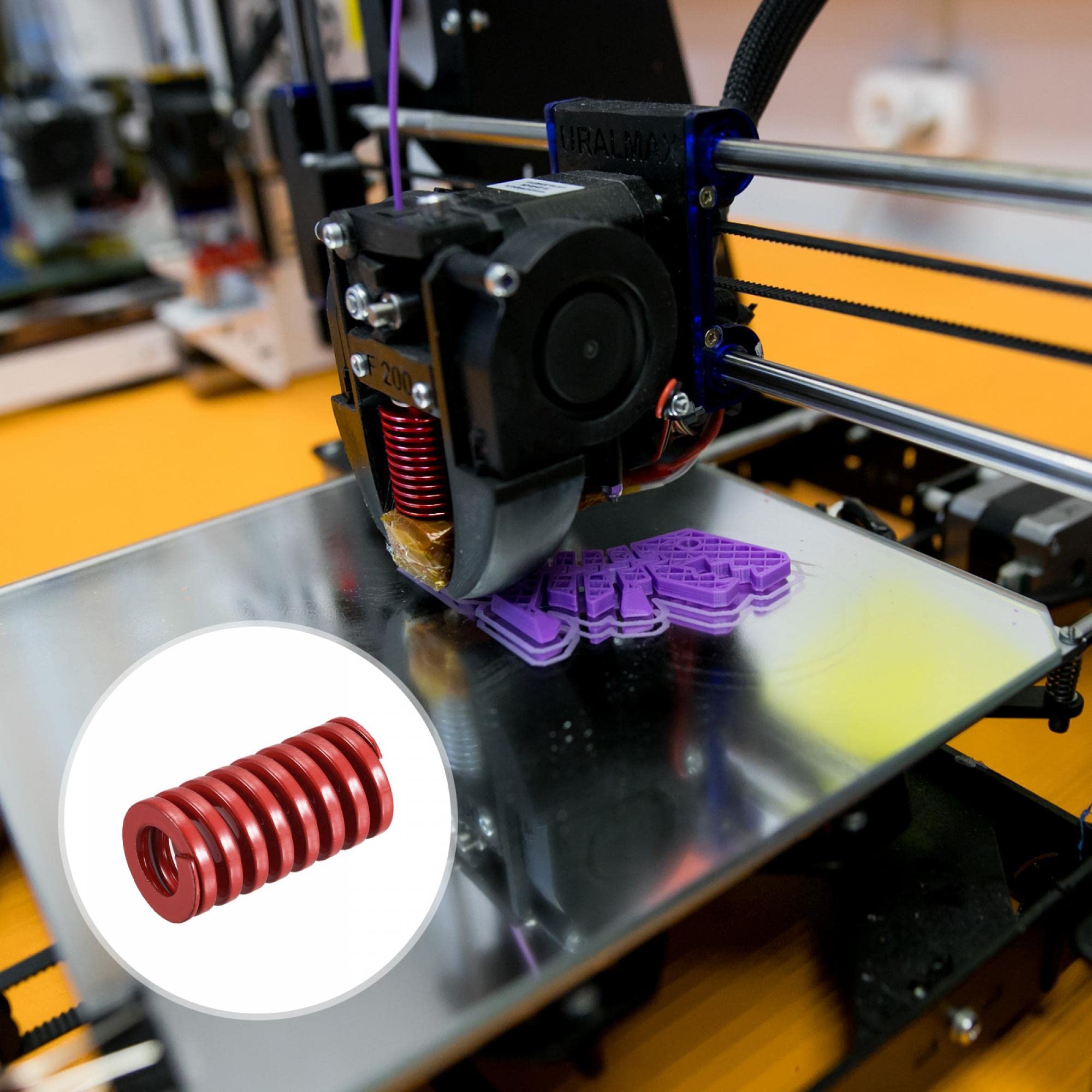 3d Printer Spring Modification 18mm OD 9mm ID 25mm Die Spring Middle Load Red Yinpecly Red Compression ...