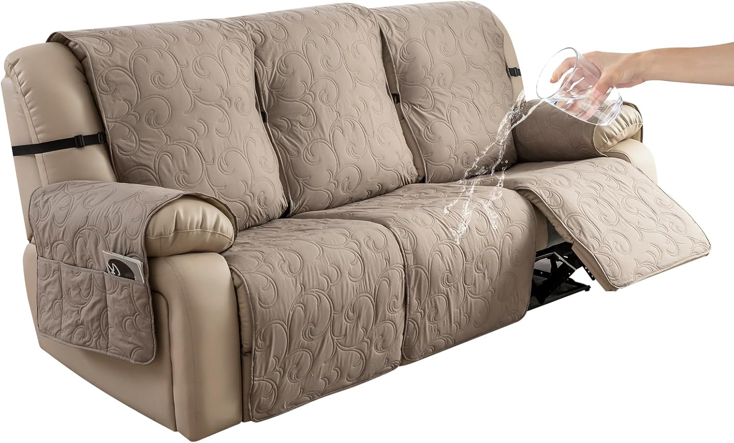 Genina Couch Covers for 3 Cushion 100 Waterproof Couch