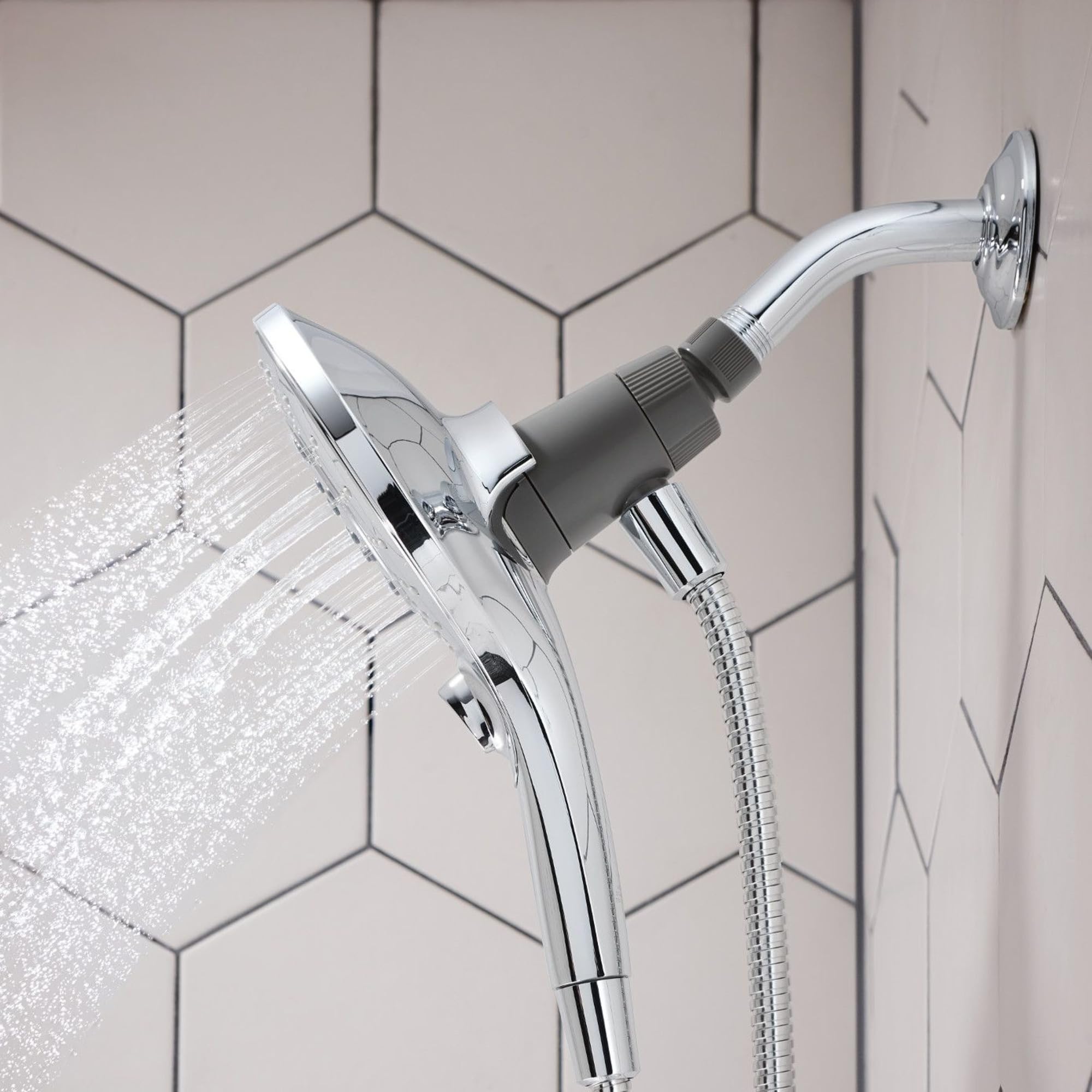 MOEN Engage Magnetix 26112 - Cabezal de ducha de mano de seis funciones de 14 cm con sistema de acoplamiento magnético, cromado
