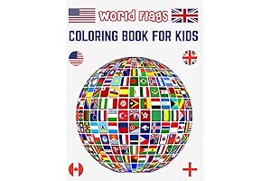 The Girl with the White Flag: A World Flags Coloring Book for...