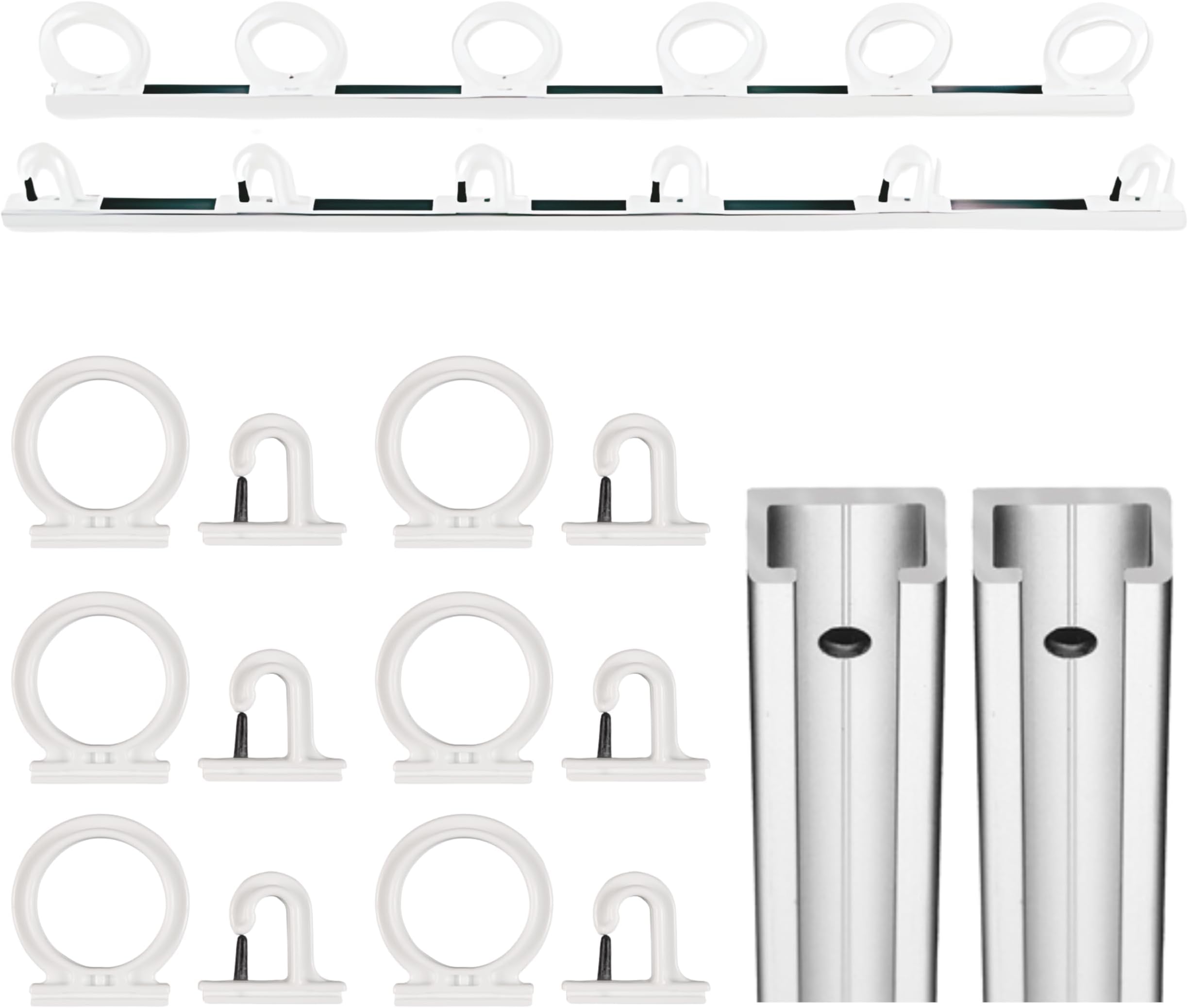 - DU-BRO Fishing 1080 Trac-A-Rod Storage System, 2-Feet, Silver/White