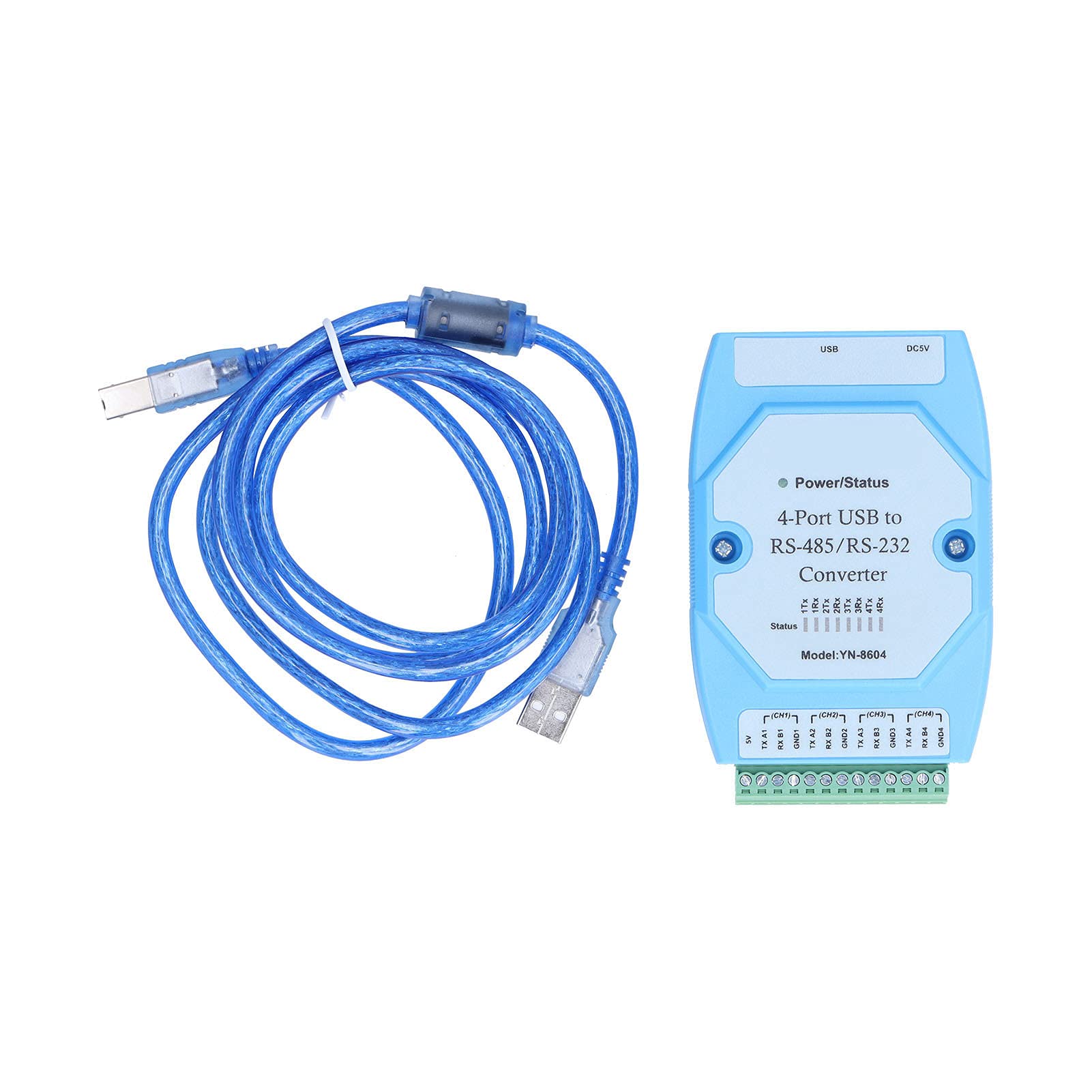Fafeicy Convertitore Seriale Multi-Isolato a 4 Porte, Chip FT4232,