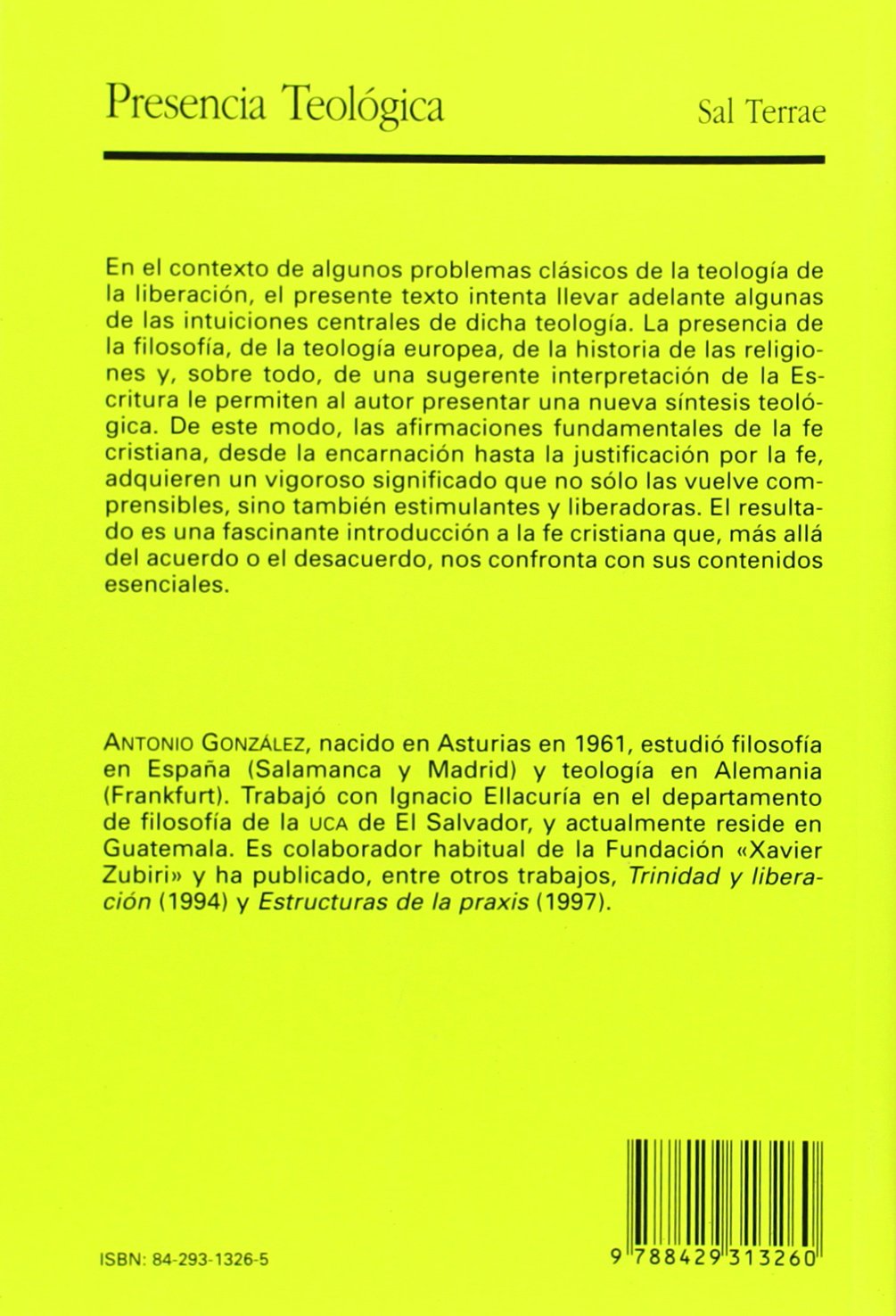 Teología de la praxis evangélica: Ensayo de una teología fundamental: 99 (Presencia Teológica)