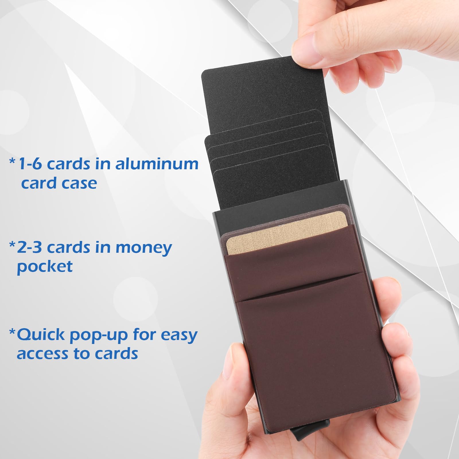 Vastaia Portafoglio da uomo in pelle piccolo con portamonete | Portafoglio da uomo e da donna Slim con protezione RFID | Slim Wallet con scomparto per monete, caffè, Kartenetui-Stil, Minimalista