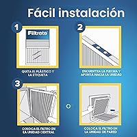 Vista 3 de Filtrete 20x25x1 Filtro de aire para caldera de 1 pulgada, MERV 5, MPR 300, captura partículas no deseadas, filtro de limpieza de aire