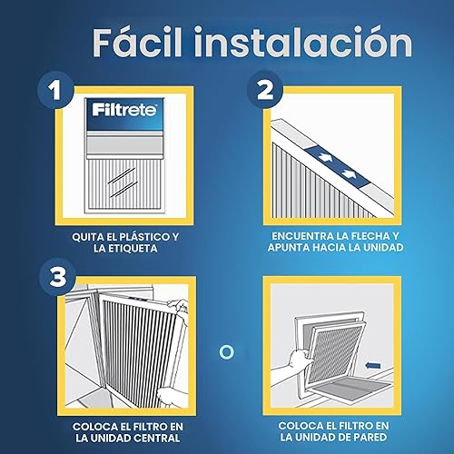Miniatura 3 de Filtrete Filtro de aire MERV 5, MPR 300, caldera y aire acondicionado, 14 x 25 x 1 pulgadas, partículas no deseadas, plisado, 3 meses, 6 unidades,