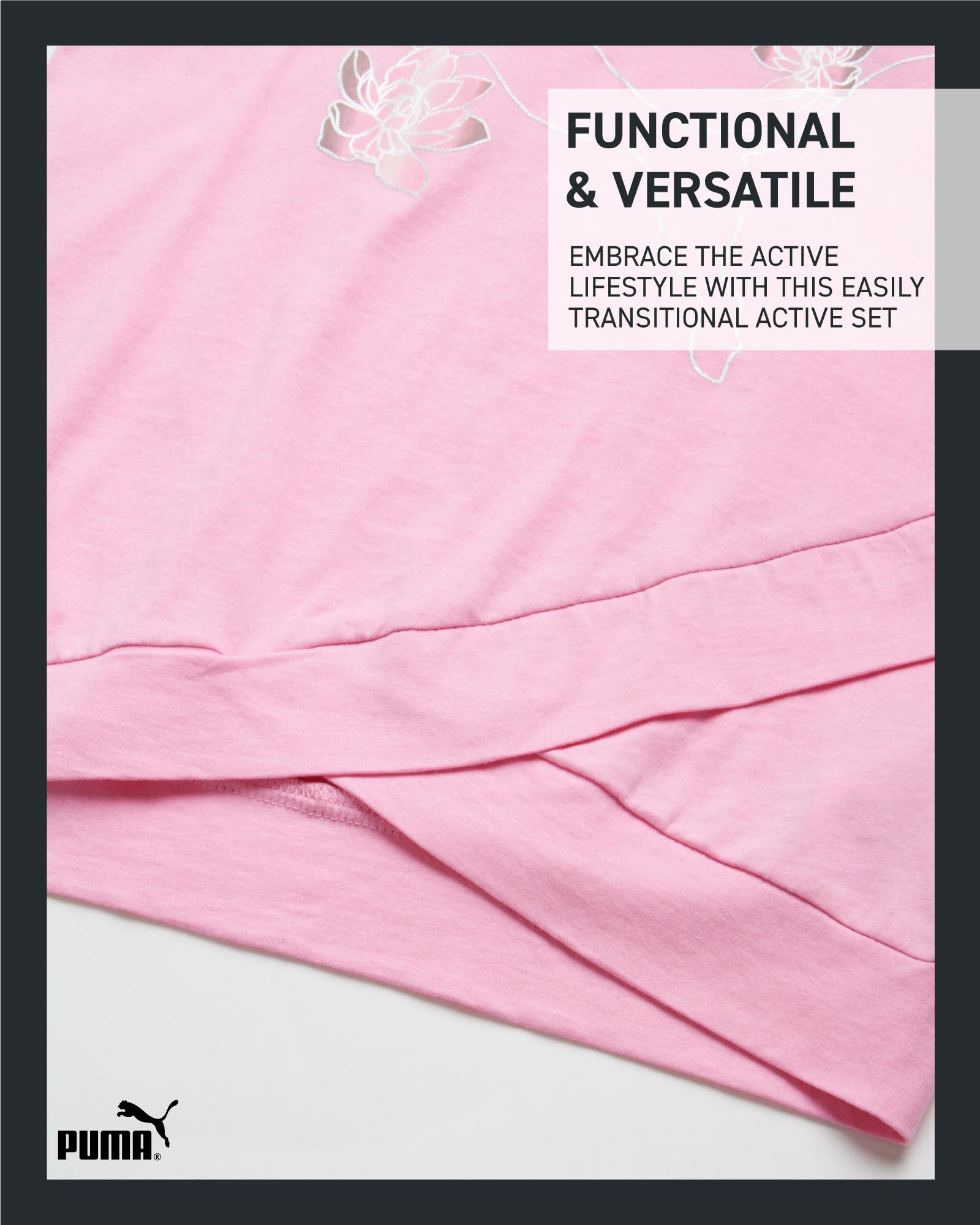 PUMA Conjunto de pantalones cortos activos para niñas, camiseta sin mangas de rendimiento de 2 piezas y pantalones cortos de gimnasio, bonito atuendo atlético de verano para niñas (S-L)