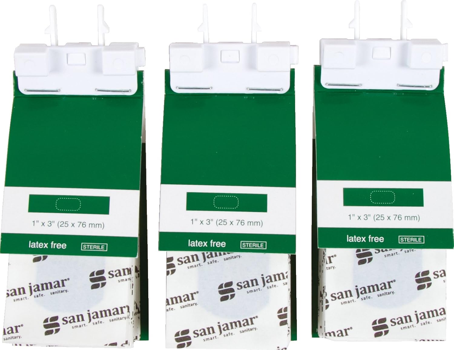 San Jamar MKBR901 Mani-Kare Bandage Dispenser Refill - Strip, Green