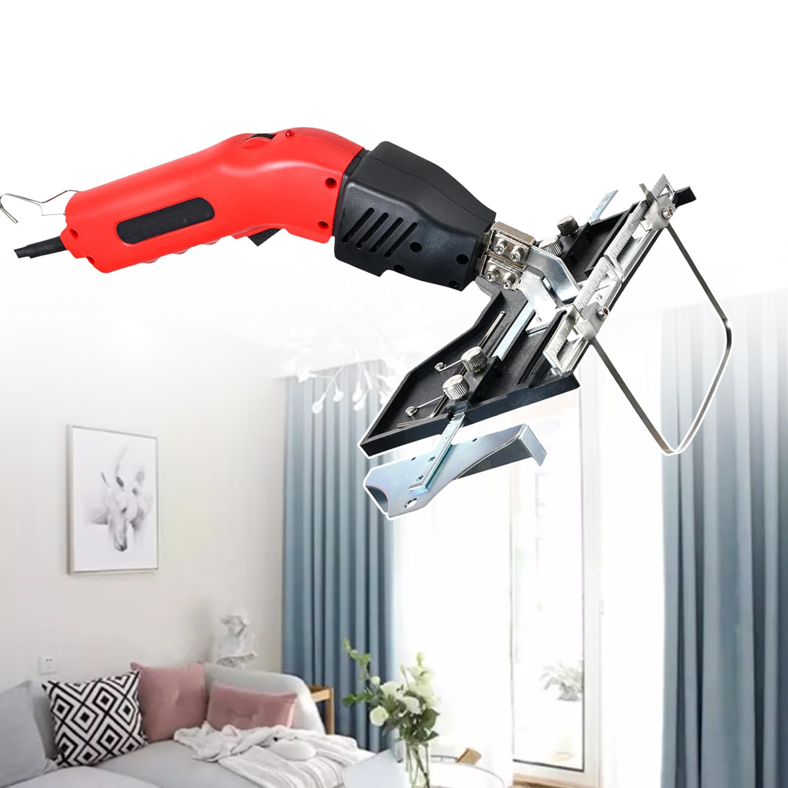 Elektryczna krajalnica do cięcia gorącej pianki, 200 W/250 W, narzędzie do cięcia styropianu, nóż do drutu do piany, z 2 ostrzami, do cięcia różnych rowków (KS200 110V)