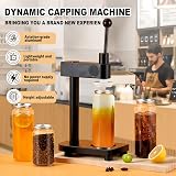 Macchina Sigillatrice Manuale Per Lattine Di Alluminio E Plastica, Sigillatrici Per Bicchieri Ad Altezza Regolabile Per Birra Fatta In Casa, Birra Artigianale, Succhi Di Frutta E Bevande Black - 2