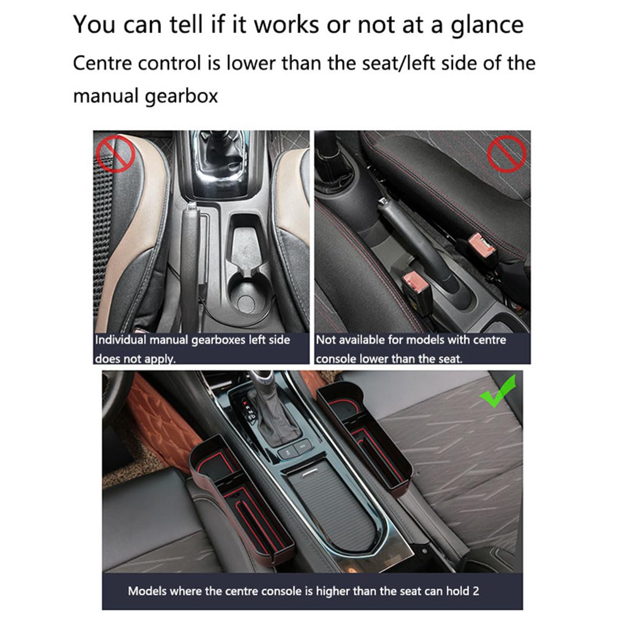 Boîte de Rangement pour Bouchons de siège de Voiture,Organisateur de siège Avant,Accessoires d'organisation de Voiture,pour VW Golf Polo 5 6 7 8