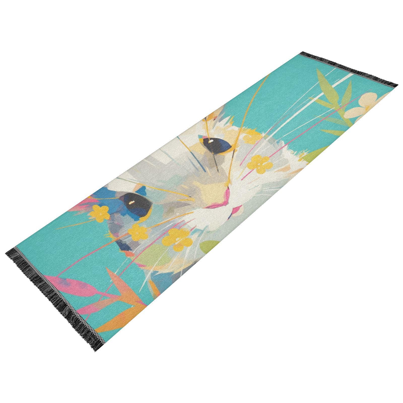Tapis de couloir de salon vert menthe pour sublimer votre buanderie