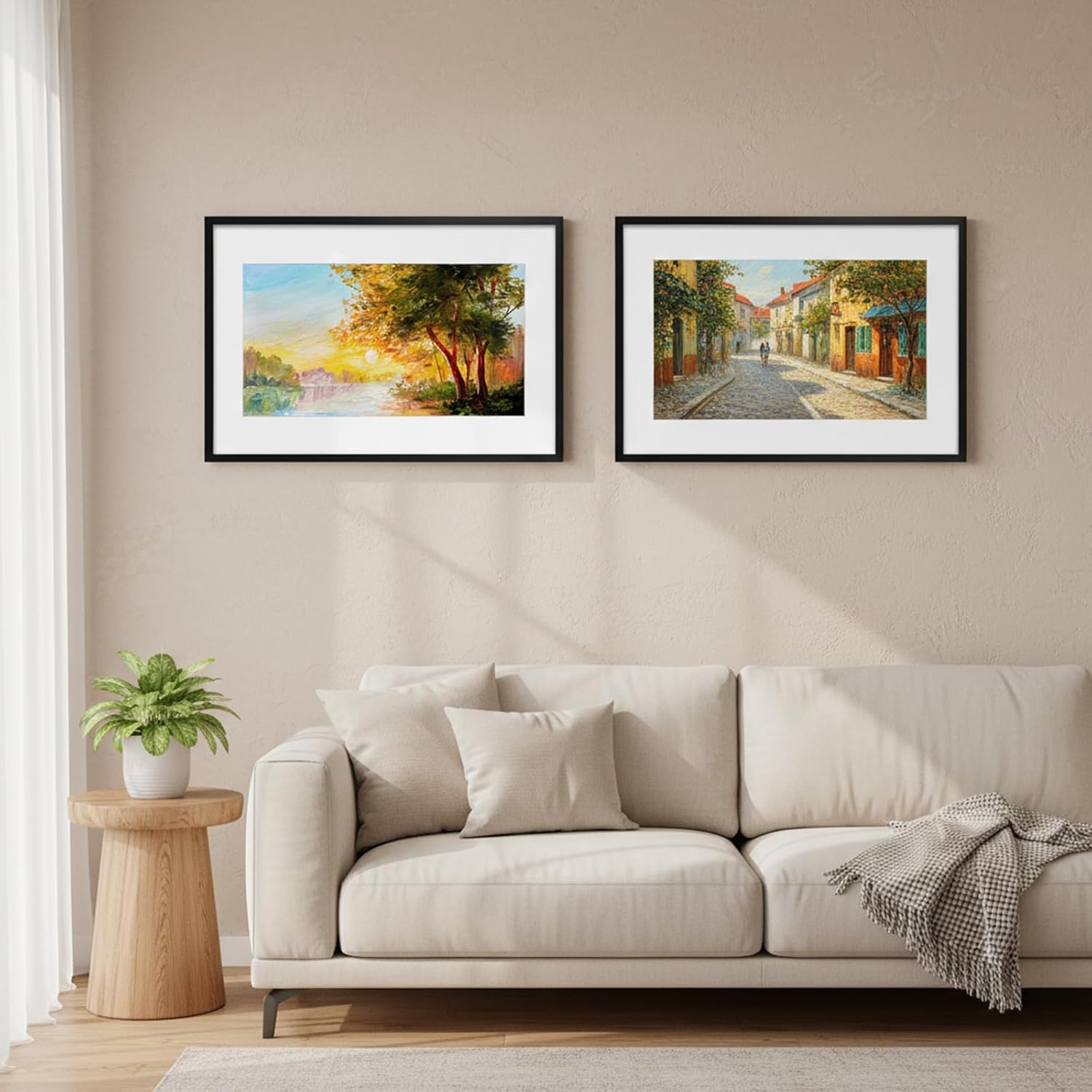 Fixwal 16x24 Picture Frame Set of 2, Black Poster Frames