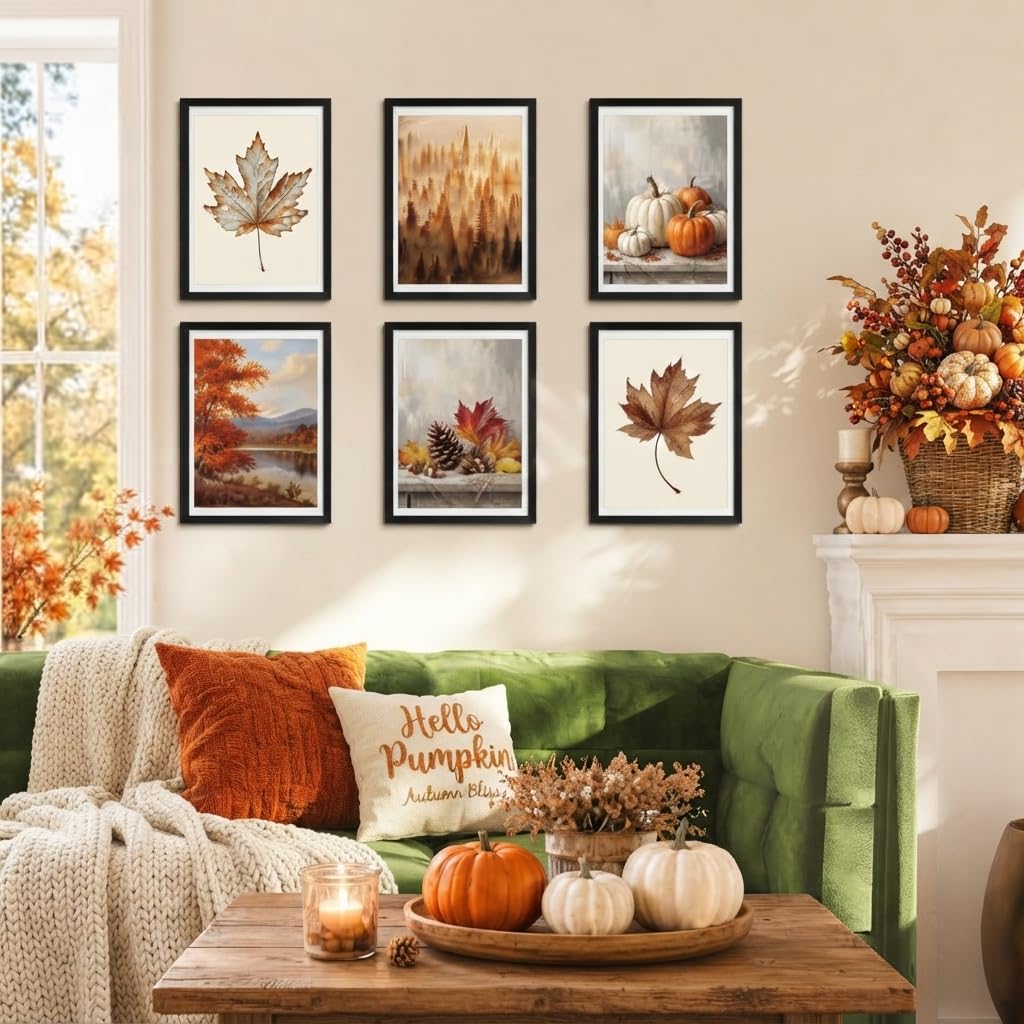 Black Picture Frames - Set of 3 Halloween Photo Frames -6