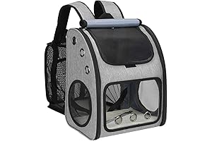 Spacious, Ventilated Expandable Backpack for Airline-Approved Pet Travel