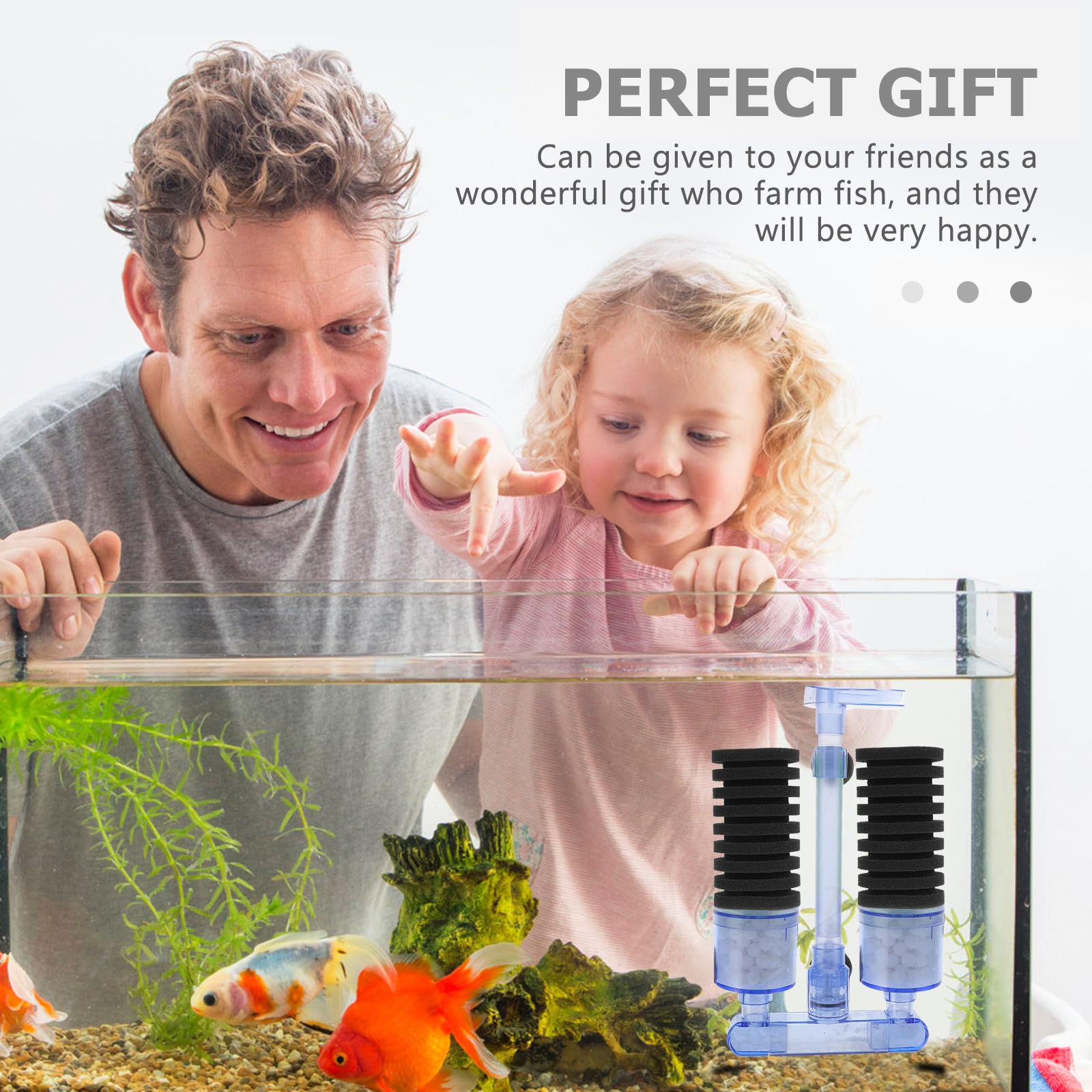 Veemoon Lot de 2 Coussins Filtrants pour Aquarium 10,8x6 Cm, Accessoires de Remplacement en Matériau Solide, Éponge Filtrante pour Filtre à Eau de Bassin, Nettoyage Facile et Filtration