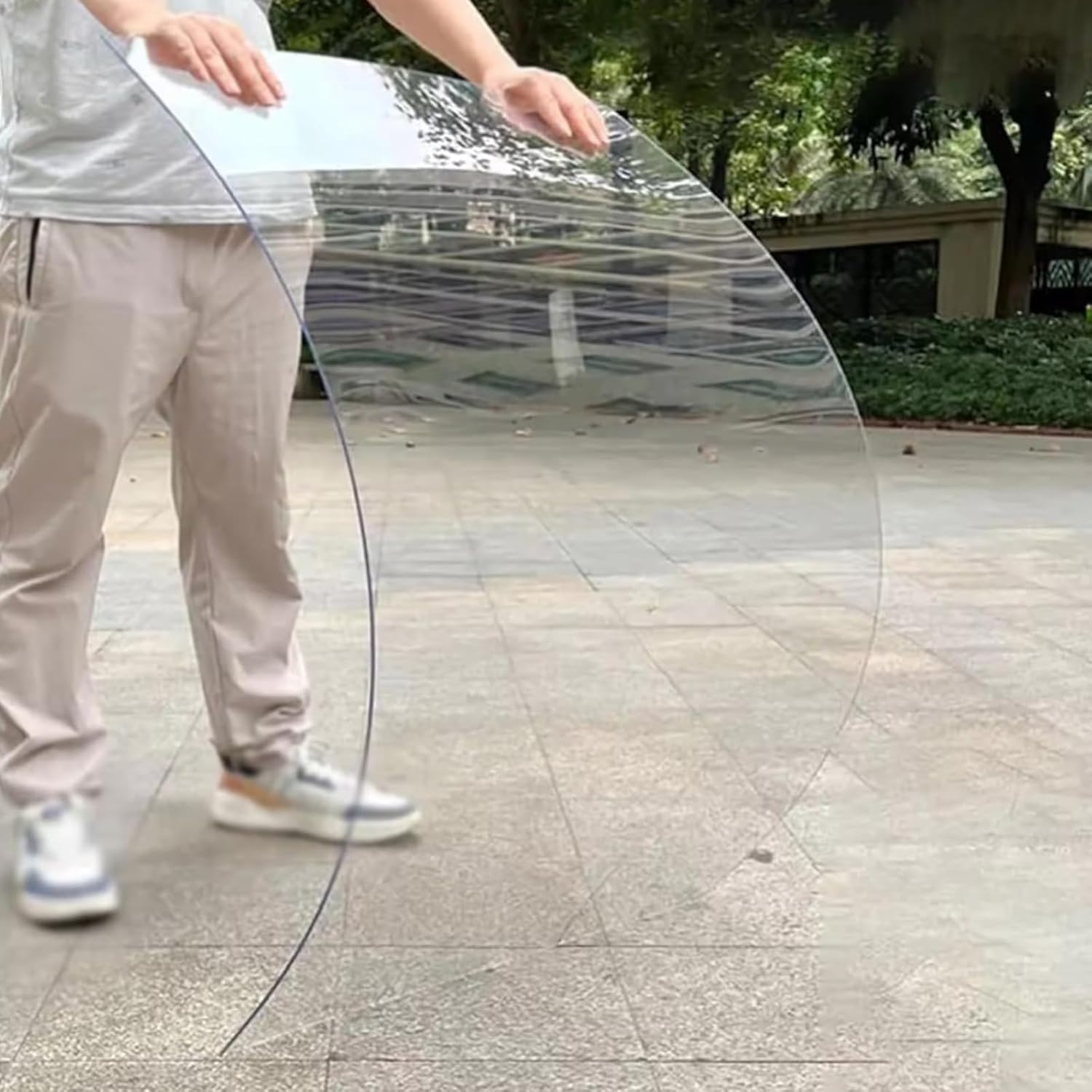 Clear Plastic Sheet, Polycarbonate Greenhouse Sheets, PC Endurance Board, UV Rainproof Roof Cover, for Carports, Pergola, Sunrooms and Enclosu(1x5.0m(3.3x16.4ft))