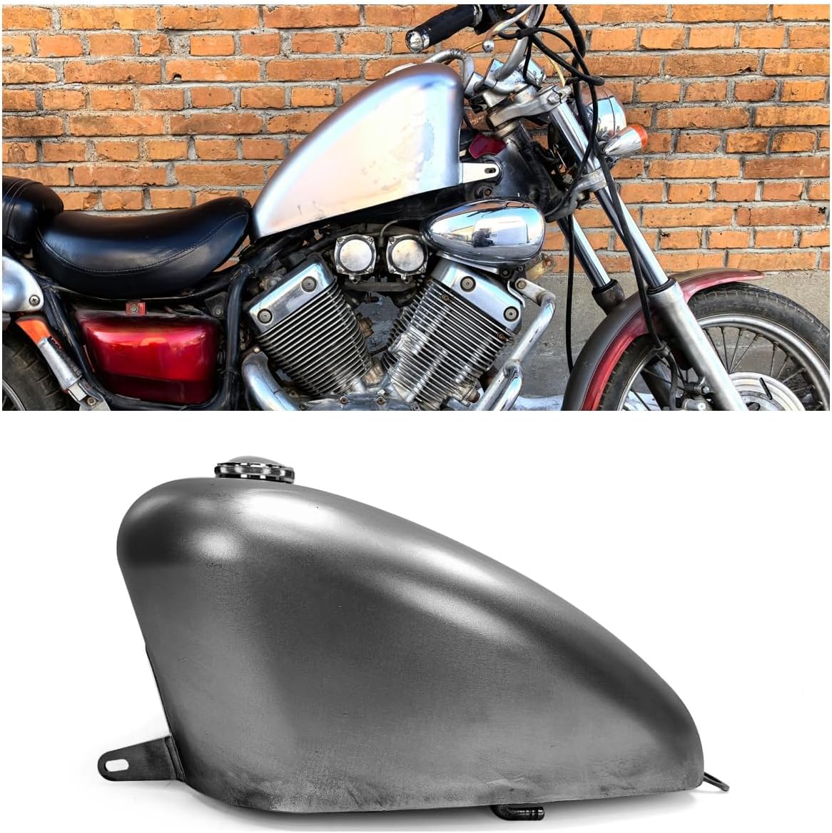 12L Motorcycle Gas Fuel Tank For YAMAHA Virago XV400 XV535 with Gas Cap