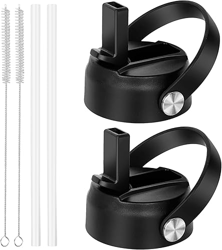 Tapa con popote para botella de agua Hydro Flask, Simple Modern, tapas de sorbete de boca ancha compatibles con Hydroflask, diseño de boquilla