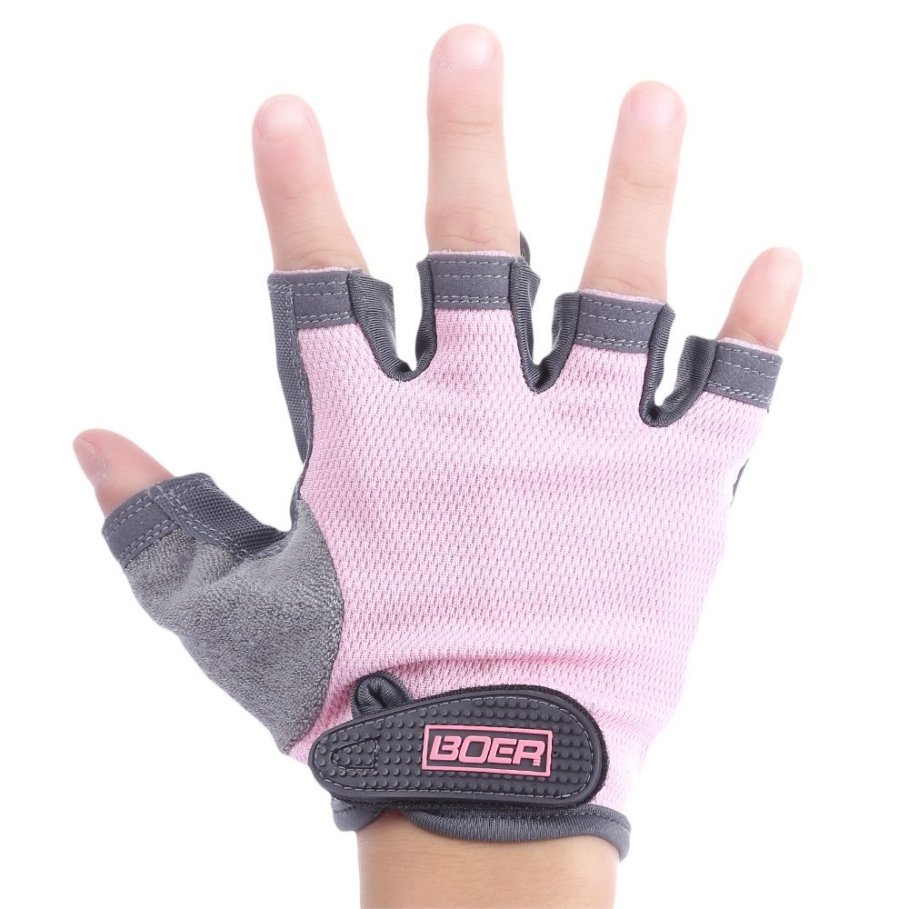 Gants De Fitness Femme CYZBL - Respirants, Antidérapants, Protection Paume (Rose, Taille S/M/L)