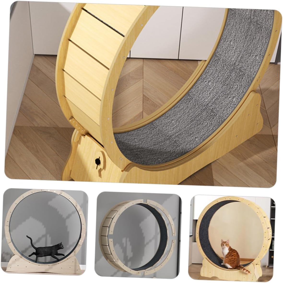 Kisangel Cat Wheel Replacement Mat Cat Running Felt Cushion for Pets and Easy to Hamsters and More