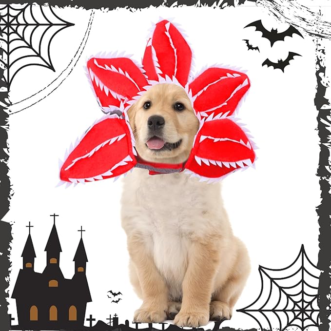 Disfraz de Sombrero Demonio para Perro Halloween Demogorgon miniatura 2