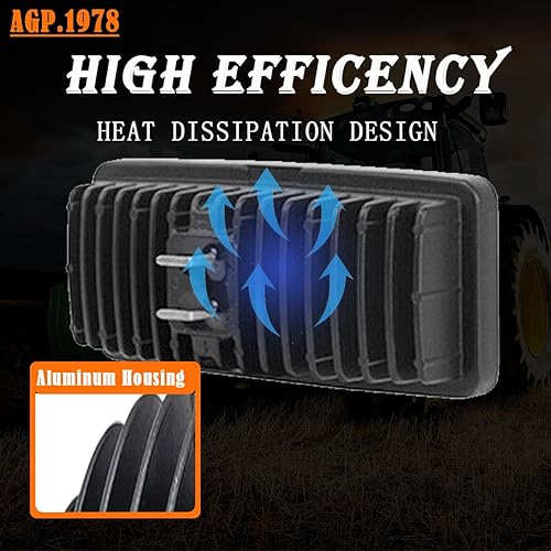 Miniatura 3 de Luz de trabajo LED de tractor para faros delanteros de cabina de 20 W, compatible con tractor John Deere 7000-8000 RE306510, R161288, RE37450,