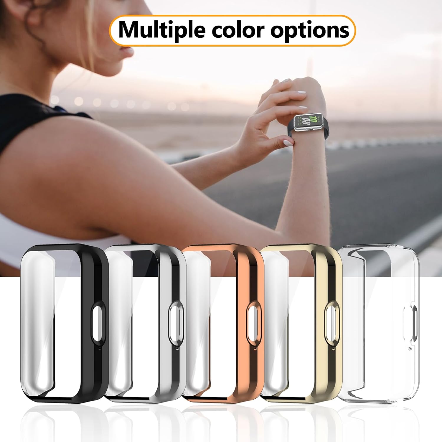 4 Pack for Samsung Galaxy Fit 3 Screen Protector Case, Soft TPU Bumper Cover Full Coverage Protective Accessories