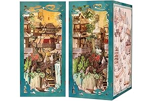 Fsolis Book Nook Kit: Enchanting DIY Miniature Escape for Bookworms