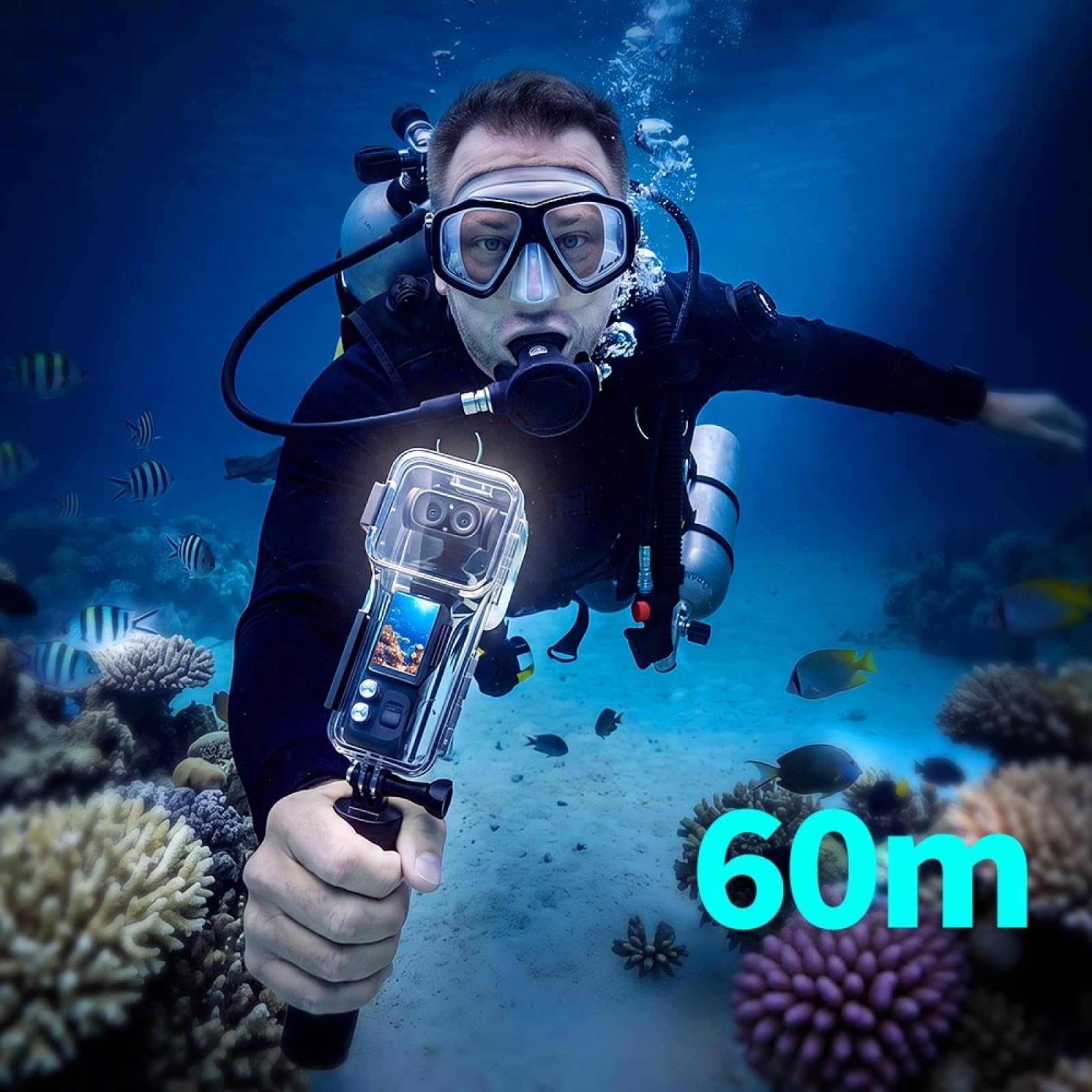 Custodia Impermeabile 60M per Insta360 Luna Ultra – Housing Subacqueo