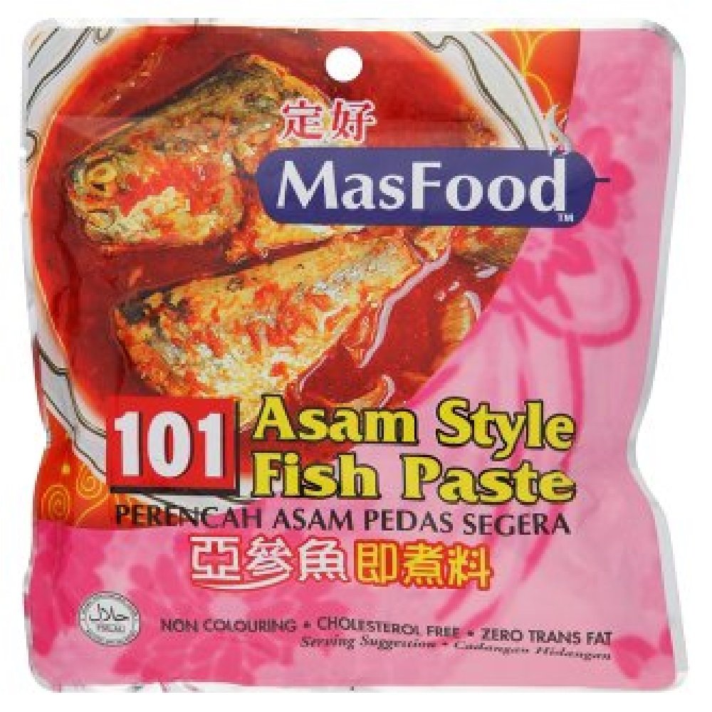 MasFood Instant Paste 200g (101 Asam Style Fish, 6 Pack)