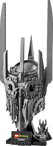 LEGO Icons Le Seigneur des Anneaux : Le Casque de Sauron - Maquette pour Adulte - Décoration avec l'anneau Unique & Minifigurine Collector - Idée Cadeau DIY pour Fans de la Saga 11373 - 10