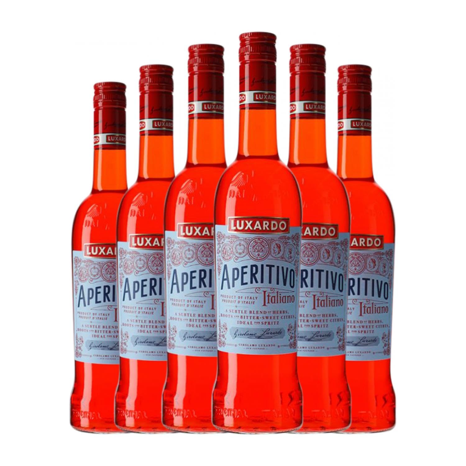 Licores Luxardo Aperitivo 70 cl (Caja de 6 Botellas de 70 cl)