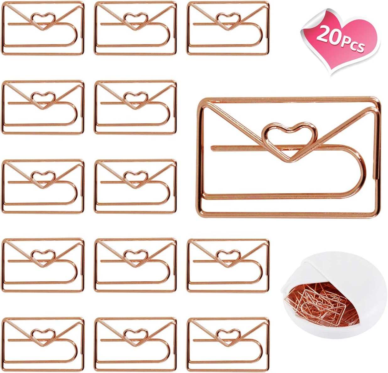 Envelope Shape Paper Clips, Cute Small Paperclips Funny